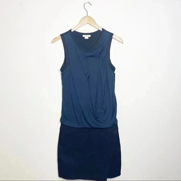 Helmut Lang A-line Mini Celeste Emission Drop Waist Cocktail Dress Size 0 - Picture 5 of 7